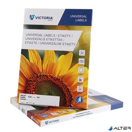Etikett, univerzális, 52,5x29,7 mm, VICTORIA PAPER, 4000 etikett/csomag