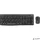 Egér- és billentyűzet készlet, vezeték nélküli, USB, LOGITECH, "MK295", grafitszürke