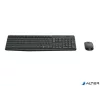 Egér- és billentyűzet készlet, vezeték nélküli, USB, HUN, LOGITECH "MK235"