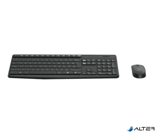 Egér- és billentyűzet készlet, vezeték nélküli, USB, HUN, LOGITECH "MK235"