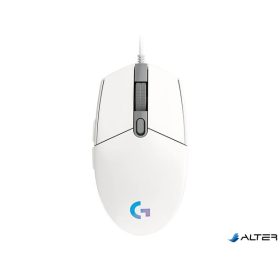   Egér, vezetékes, optikai, USB, gaming, LOGITECH, "G102 Prodigy", fehér
