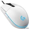 Egér, vezetékes, optikai, USB, gaming, LOGITECH, "G102 Prodigy", fehér