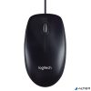 Egér, vezetékes, optikai, normál méret, USB, LOGITECH "M100", fekete