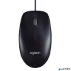 Egér, vezetékes, optikai, normál méret, USB, LOGITECH "M100", fekete