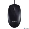 Egér, vezetékes, optikai, normál méret, USB, LOGITECH "M100", fekete