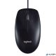 Egér, vezetékes, optikai, normál méret, USB, LOGITECH "M100", fekete