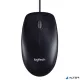 Egér, vezetékes, optikai, normál méret, USB, LOGITECH "M100", fekete