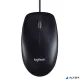 Egér, vezetékes, optikai, normál méret, USB, LOGITECH "M100", fekete