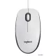 Egér, vezetékes, optikai, normál méret, USB, LOGITECH "M100", fehér