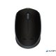 Egér, vezeték nélküli, optikai, közepes méret, USB, LOGITECH "M171", fekete