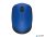 Egér, vezeték nélküli, optikai, közepes méret, USB, LOGITECH "M171", kék