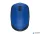 Egér, vezeték nélküli, optikai, közepes méret, USB, LOGITECH "M171", kék