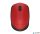 Egér, vezeték nélküli, optikai, közepes méret, USB, LOGITECH "M171", piros