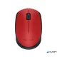 Egér, vezeték nélküli, optikai, közepes méret, USB, LOGITECH "M171", piros
