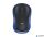 Egér, vezeték nélküli, optikai, közepes méret, USB, LOGITECH "M185", kék