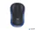 Egér, vezeték nélküli, optikai, közepes méret, USB, LOGITECH "M185", kék