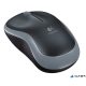 Egér, vezeték nélküli, optikai, közepes méret, USB, LOGITECH "M185", szürke