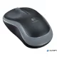 Egér, vezeték nélküli, optikai, közepes méret, USB, LOGITECH "M185", szürke