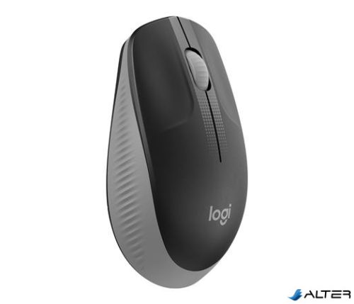 Egér, vezeték nélküli, optikai, USB, LOGITECH, "M190", szürke