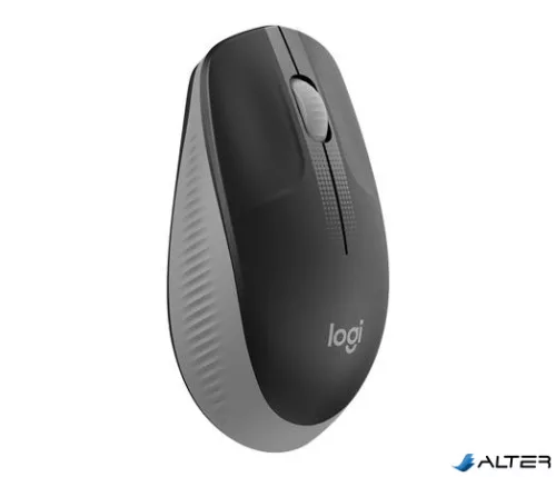 Egér, vezeték nélküli, optikai, USB, LOGITECH, "M190", szürke