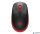 Egér, vezeték nélküli, optikai, USB, LOGITECH, "M190", piros