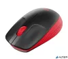 Egér, vezeték nélküli, optikai, USB, LOGITECH, "M190", piros