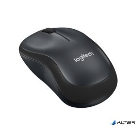   Egér, vezeték nélküli, optikai, USB, LOGITECH, "M220 Silent", fekete
