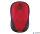 Egér, vezeték nélküli, optikai, közepes méret, USB, LOGITECH "M235", piros