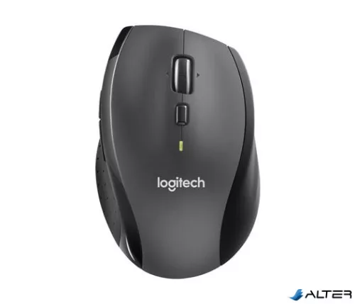 Egér, vezeték nélküli, lézeres, normál méret, USB, LOGITECH "M705 Marathon", fekete