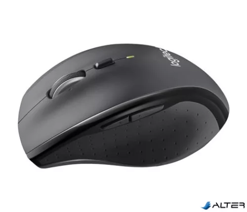 Egér, vezeték nélküli, lézeres, normál méret, USB, LOGITECH "M705 Marathon", fekete
