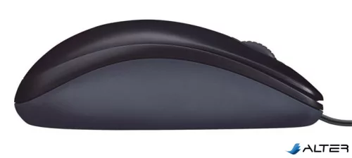 Egér, vezetékes, optikai, normál méret, USB, LOGITECH "M90", sötétszürke