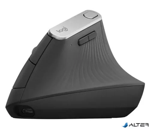 Egér, vezeték nélküli, vertikális, LOGITECH "MX Vertical", grafitszürke