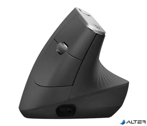 Egér, vezeték nélküli, vertikális, LOGITECH "MX Vertical", grafitszürke
