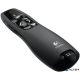 Prezentációs távirányító, lézermutatóval, vezeték nélküli, LOGITECH "R400"