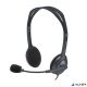 Fejhallgató, mikrofonnal, vezetékes, LOGITECH "H111", fekete