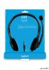 Fejhallgató, mikrofonnal, vezetékes, LOGITECH "H111", fekete