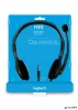 Fejhallgató, mikrofonnal, vezetékes, LOGITECH "H111", fekete