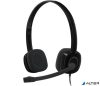 Fejhallgató, mikrofonnal, vezetékes, LOGITECH "H151"