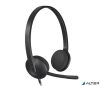 Fejhallgató, mikrofonnal, USB csatlakozás, LOGITECH "H340"