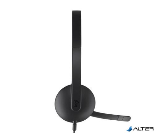 Fejhallgató, mikrofonnal, USB csatlakozás, LOGITECH "H340"