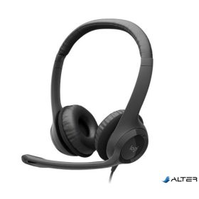   Fejhallgató, mikrofonnal, USB csatlakozás, LOGITECH "H390"