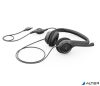 Fejhallgató, mikrofonnal, USB csatlakozás, LOGITECH "H390"