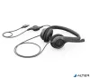 Fejhallgató, mikrofonnal, USB csatlakozás, LOGITECH "H390"