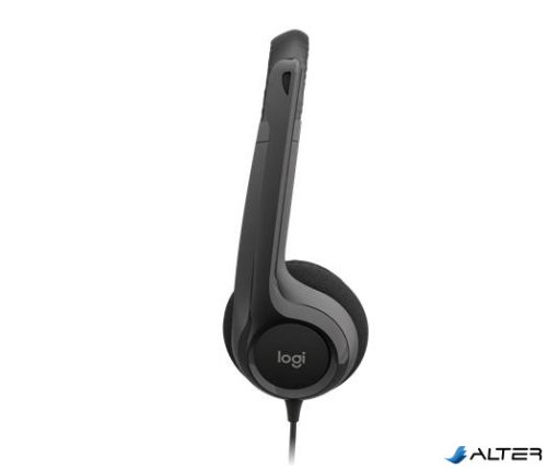 Fejhallgató, mikrofonnal, USB csatlakozás, LOGITECH "H390"