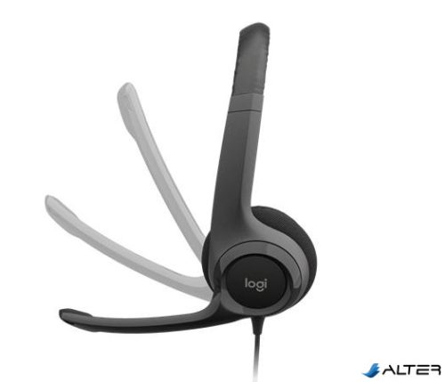 Fejhallgató, mikrofonnal, USB csatlakozás, LOGITECH "H390"