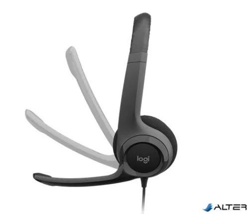 Fejhallgató, mikrofonnal, USB csatlakozás, LOGITECH "H390"