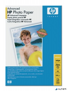 Q8697A Fotópapír, tintasugaras, A3, 250 g, fényes, HP