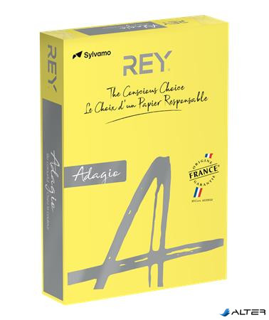 Másolópapír, színes, A4, 160 g, REY "Adagio", intenzív sárga