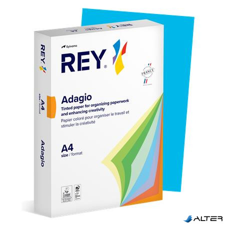 Másolópapír, színes, A4, 80 g, REY "Adagio", intenzív kék