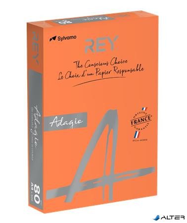 Másolópapír, színes, A4, 80 g, REY "Adagio", intenzív narancssárga
